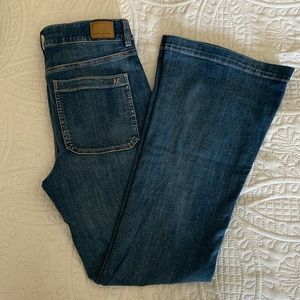 American Eagle High Rise Flare Jeans sz 12 Long